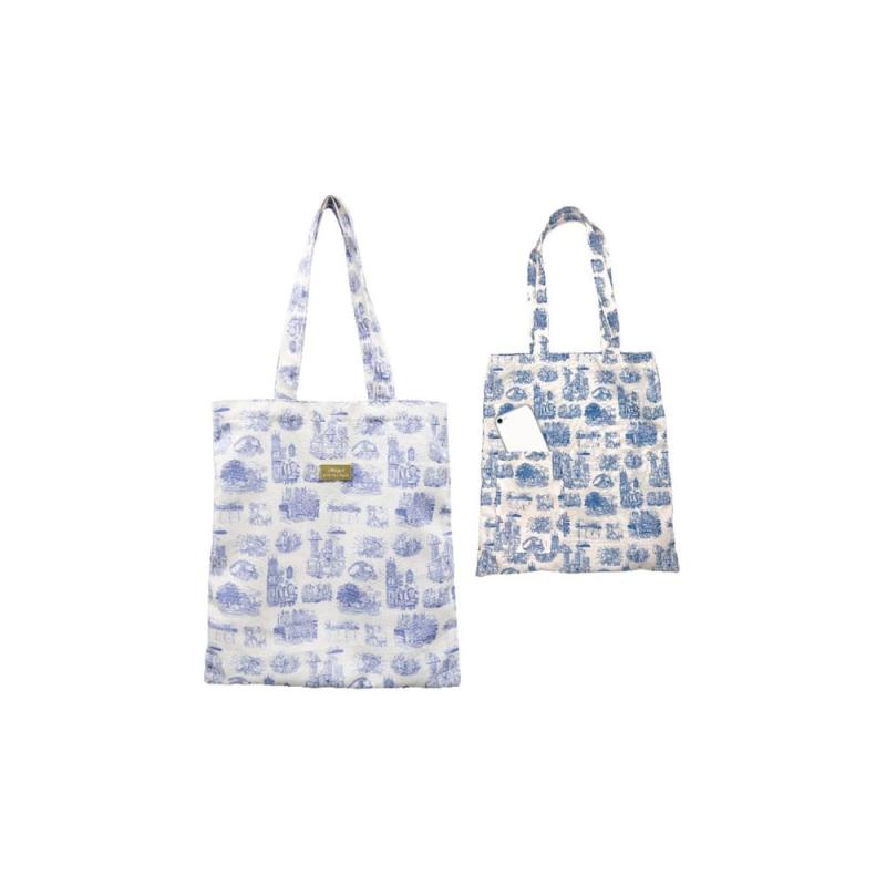 Whisper of the Heart Tote Bag Blue Nostalgia