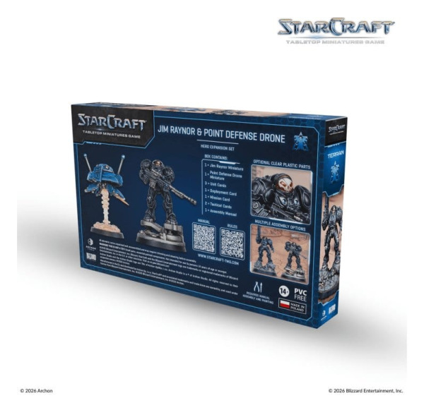 StarCraft TMG Hero Expansion Set Terran: Jim Raynor & Point Defense Drone 1