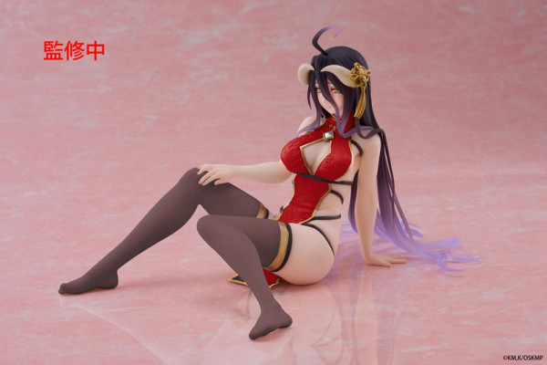 Overlord PVC Statue Desktop Cute Figure Albedo Chinese Dress Ver. Renewal 13 cm 1