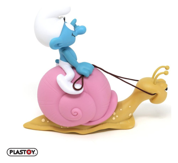 The Smurfs: Money Box Smurf on a Snail's Back 19 cm 8