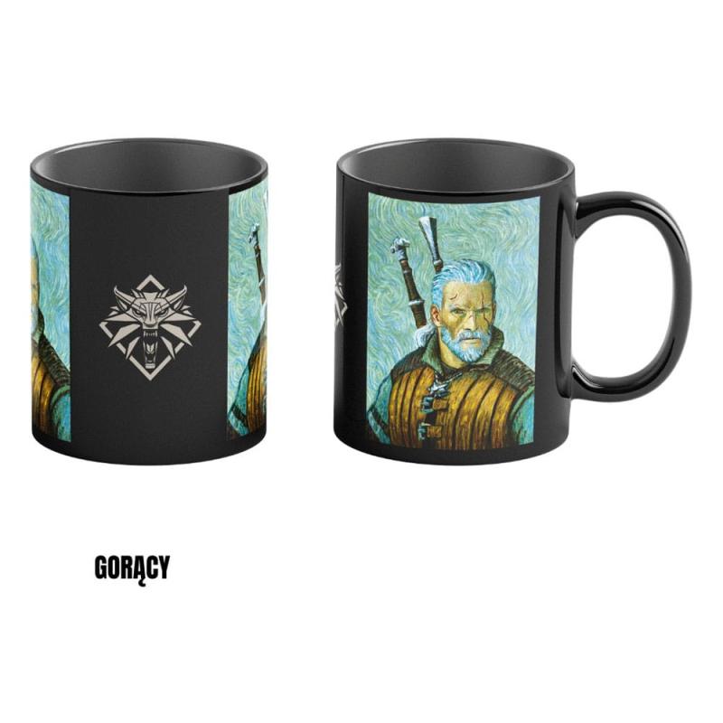 The Witcher III: Wild Hunt Game Art Chronicles Heat Change Mug Geralt inspired by Vincent van Gogh 4 2