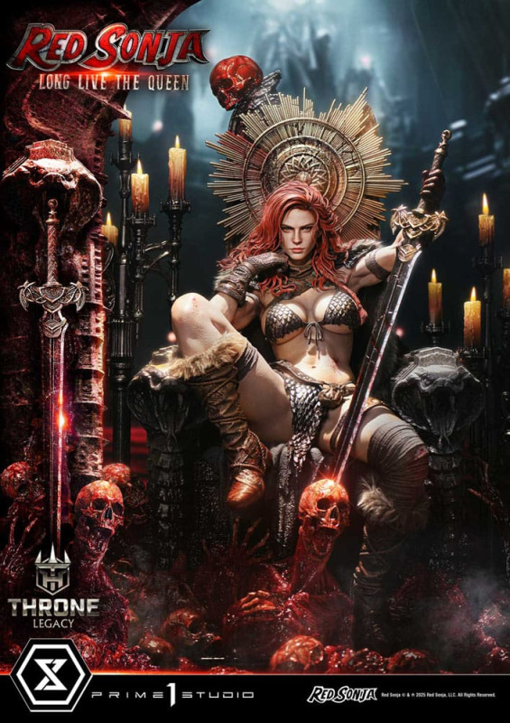 Red Sonja Throne Legacy Collection Statue Statue 1/3 Red Sonja: Long Live the Queen Bonus Version 77 7