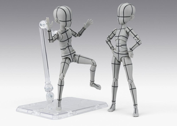 S.H.Figuarts Action Figure Body-Chan -Ken Sugimori- Edition -Wireframe- (Gray Color Ver.) 13 cm 5