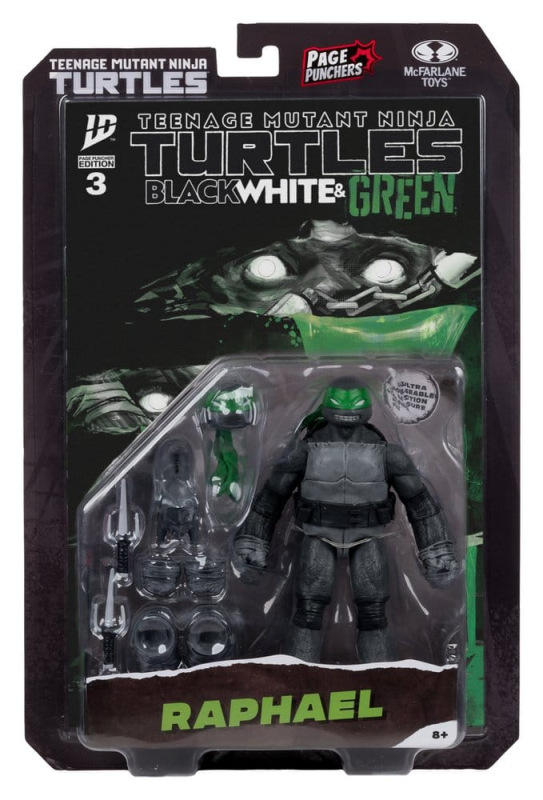 Teenage Mutant Ninja Turtles Page Punchers Action Figure (Black White & Green) (Red Platinum Edition 6