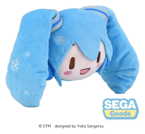Snow Miku Fuwa Petit Plush Figure Face Mascot 2