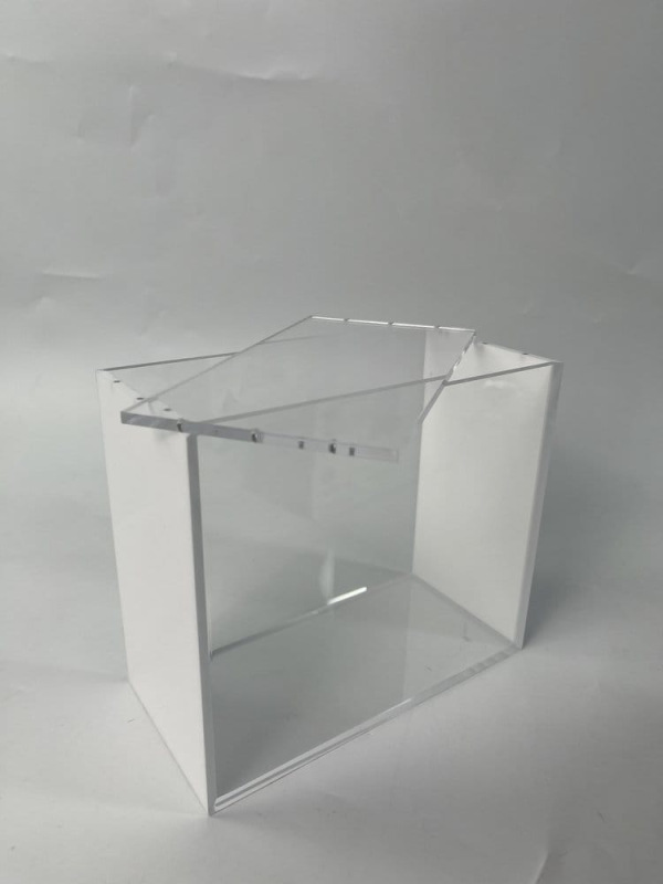 Evoretro Magnetic Acrylic Display Case for ETB with Colored Sides - White 2