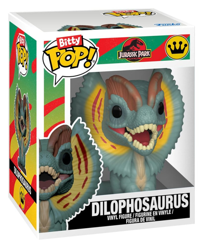 Jurassic Park Bitty POP! Vinyl Figure 2-Pack Tyrannosaurus Fossil & Dilophosaurus 2 cm 3