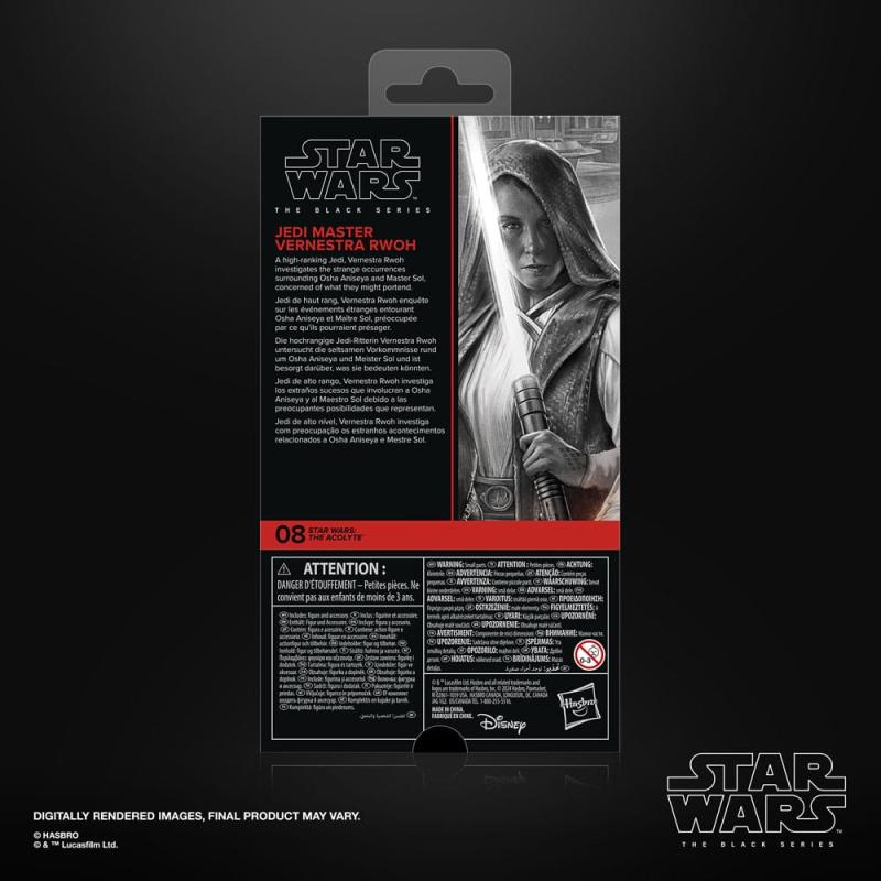 Star Wars: The Acolyte Black Series Action Figure Jedi Master Vernestra Rwoh 15 cm