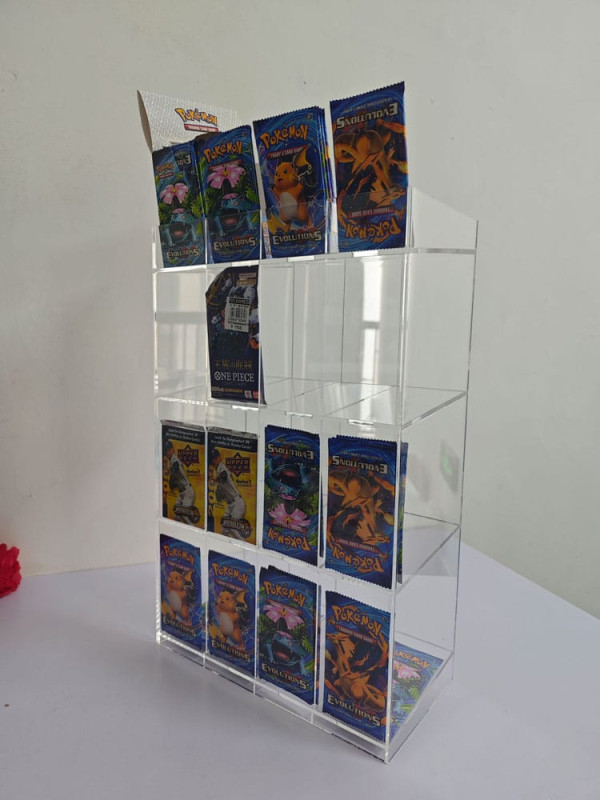 Acryl Counter Display for Trading Card Booster Packs 5