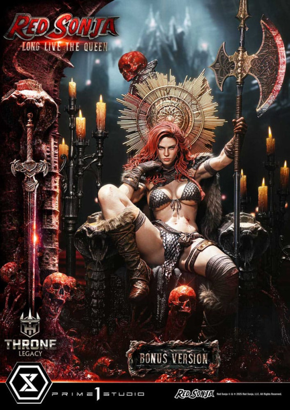 Red Sonja Throne Legacy Collection Statue Statue 1/3 Red Sonja: Long Live the Queen Bonus Version 77 3