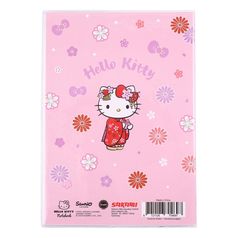 Sanrio Notebook Hello Kitty Kimono Holographic Checkered 1