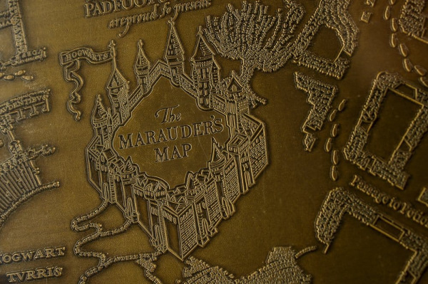 Harry Potter Replica Marauder's Map Metal Map 15 cm 8