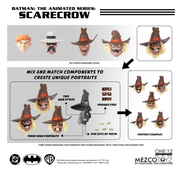 Batman: The Animated Series One:12 Collective Action Figure Scarecrow 17 cm 4