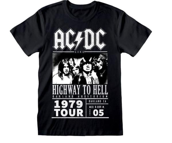 AC/DC T-Shirt Highway To Hell 1979 Tour Black Size L