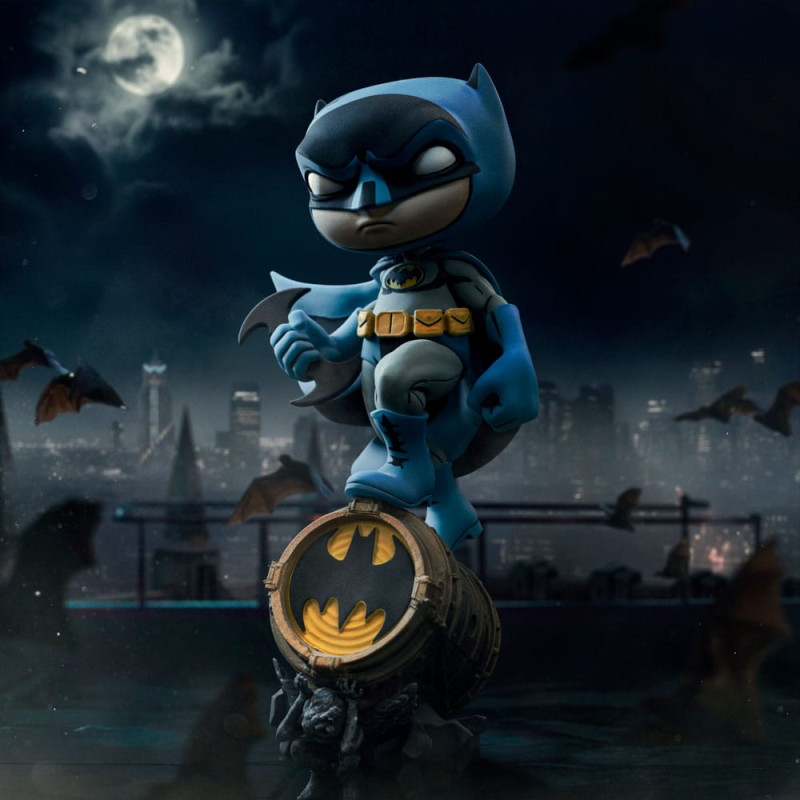 Batman Mini Co. PVC Figure Batman on Bat-Signal (Blue Variant) 15 cm 5