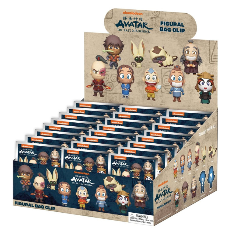 Avatar: The Last Airbender 3D PVC Bag Clips Series 1 Display (24) 2