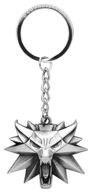 The Witcher 3 Keychain Wolf Medallion