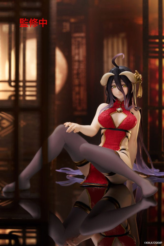 Overlord PVC Statue Desktop Cute Figure Albedo Chinese Dress Ver. Renewal 13 cm 10