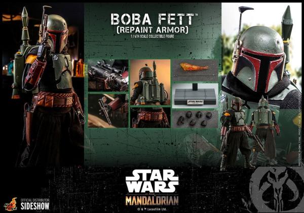 Star Wars The Mandalorian Action Figure 1/6 Boba Fett (Repaint Armor) 30 cm 11