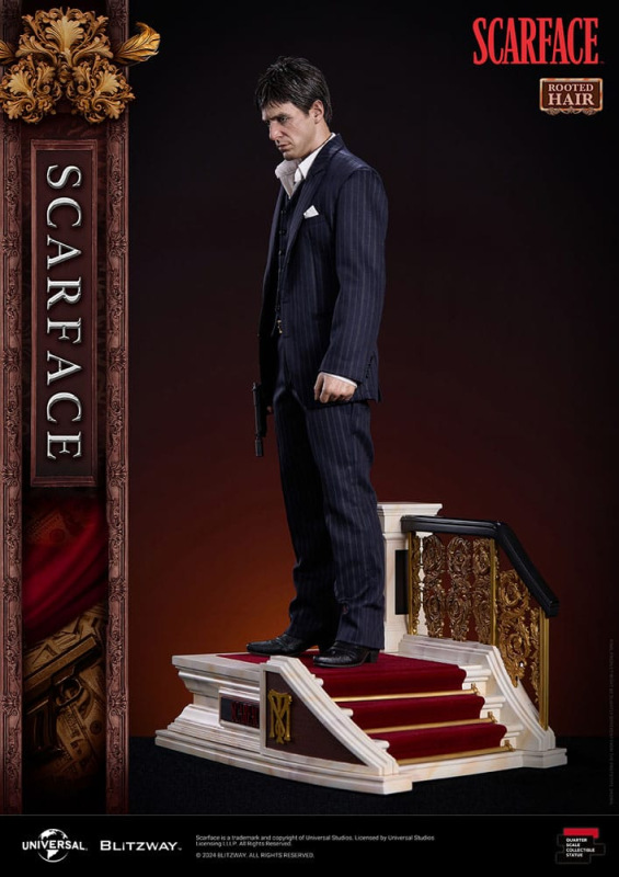 Scarface Superb Scale Statue 1/4 Tony Montana (Rooted Hair Version) 53 cm
