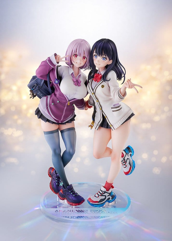 SSSS.GridmanPVC Statues 1/7 2-Pack Rikka Takarada & Akane Shinjo feat. toridamono 22 cm 1