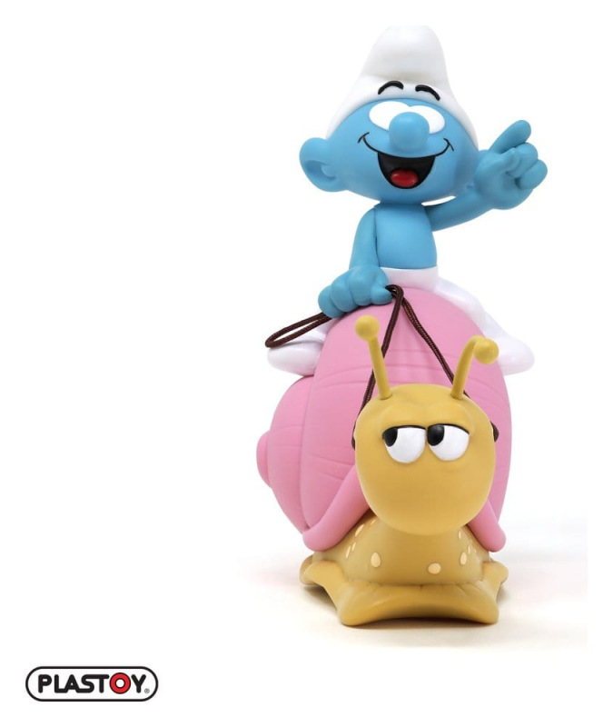 The Smurfs: Money Box Smurf on a Snail's Back 19 cm 1