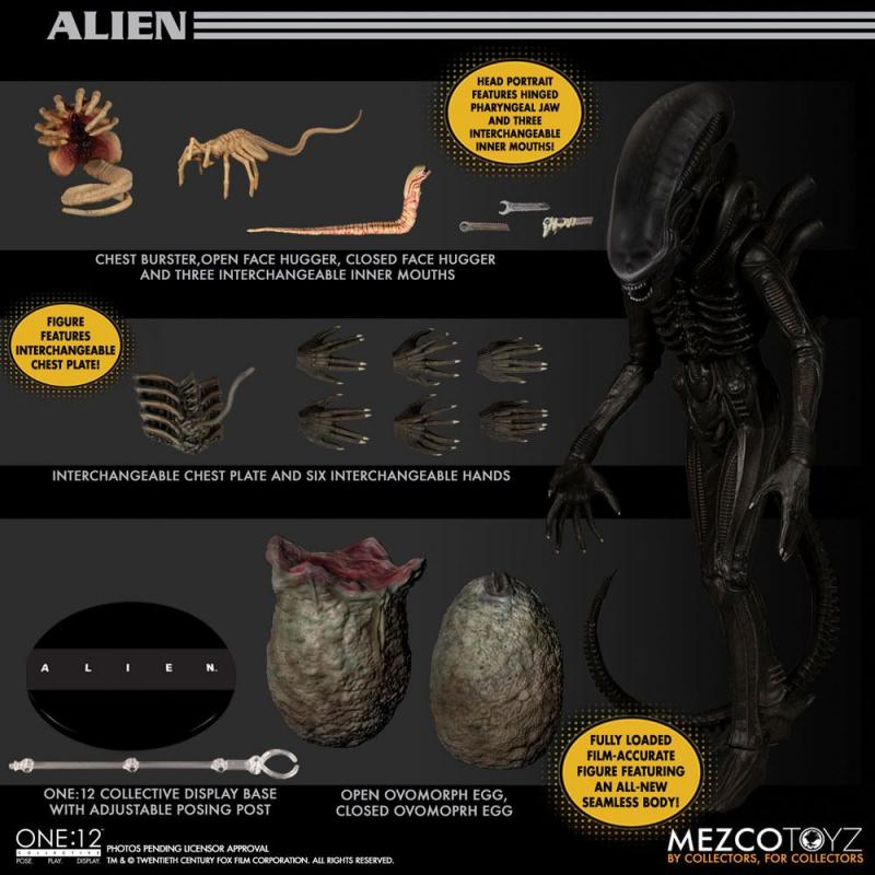 Alien: Alien 1/12 Action Figure - Mezco Toys