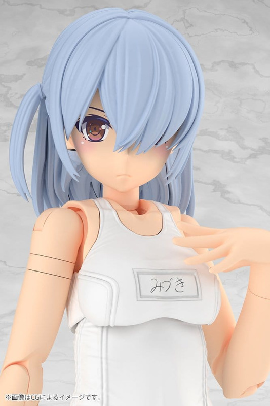 Frame Arms Girl Plastic Model Kit Mizuki School Swimsuits White Ver. 16 cm 11