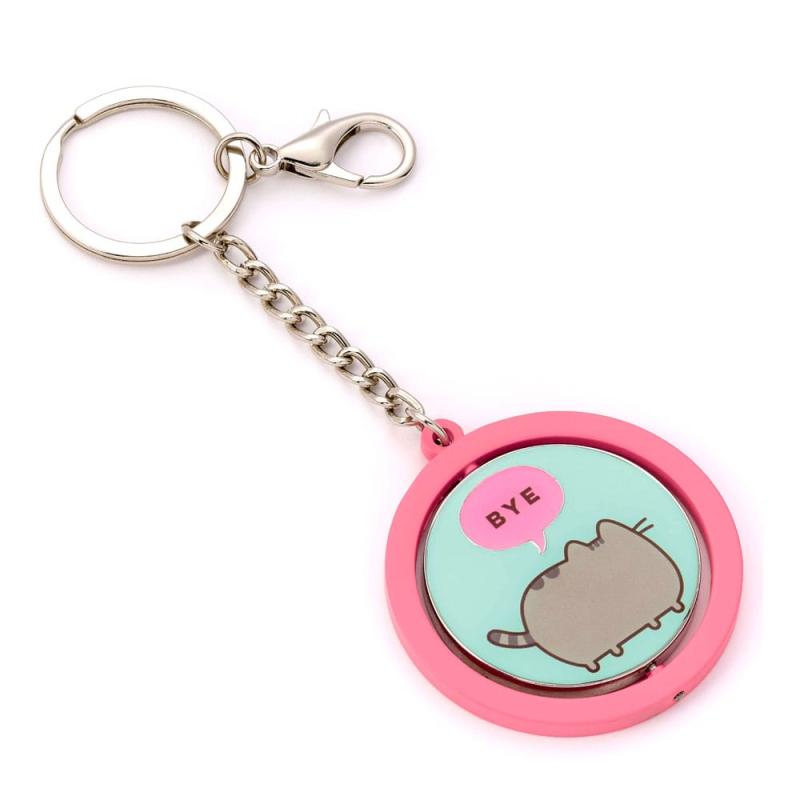 Pusheen Keychain "Hi , Bye" Spinning