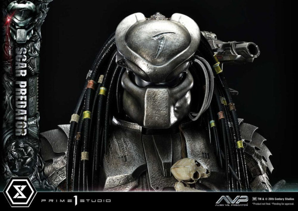 The Alien vs. Predator Museum Masterline Series Statue 1/3 Scar Predator Deluxe Version 93 cm 8