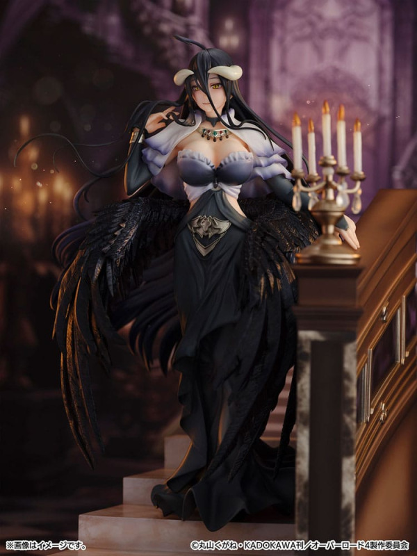 Overlord SHIBUYA SCRAMBLE FIGURE PVC Statue 1/7 Albedo Jet Black Dress Ver. 28 cm 9