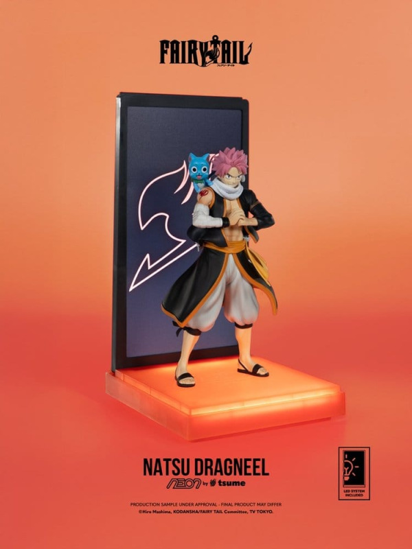 Fairy Tail Neon Figure 1/9 Natsu Dragneel 25 cm 3