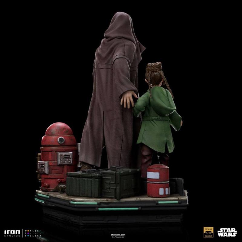 Star Wars: Obi-Wan Kenobi Deluxe Art Scale Statue 1/10 Obi-Wan & Young Leia 20 cm