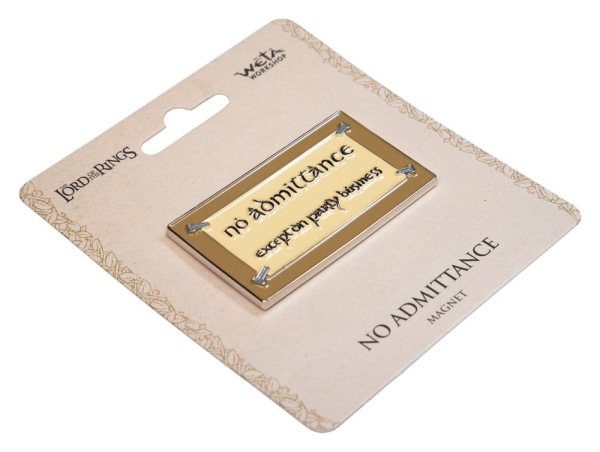 Lord of the Rings Magnet No Admittance (Enamel) 7 cm 1