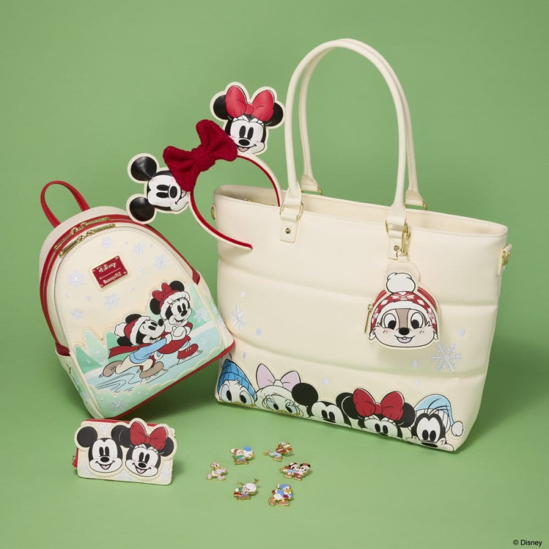 Mickey & Friends by Loungefly Mini Backpack with Headband Holder Ice Skating 8