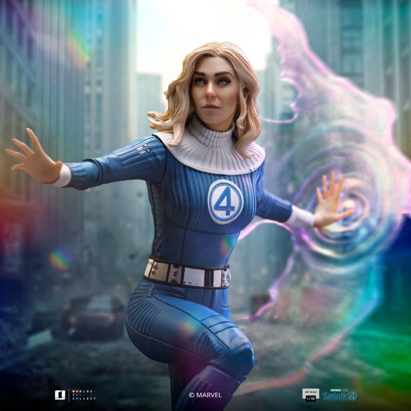 Fantastic Four Art Scale Statue 1/10 Invisible Woman and Franklin 28 cm 1