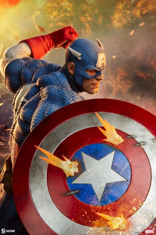 Marvel: Captain America 53 cm Premium Format Statue - Sideshow Collectibles