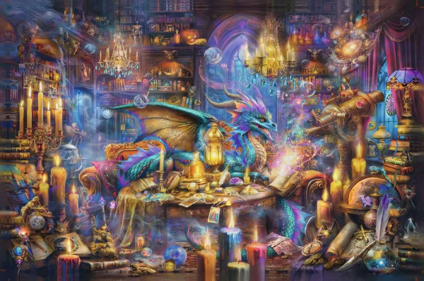 Ravensburger Jigsaw Puzzle Dragon's Library (3000 pieces) 1
