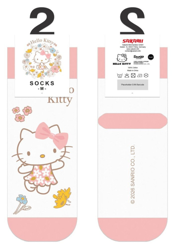 Sanrio Socks Hello Kitty Buttercream Short 36-40 1