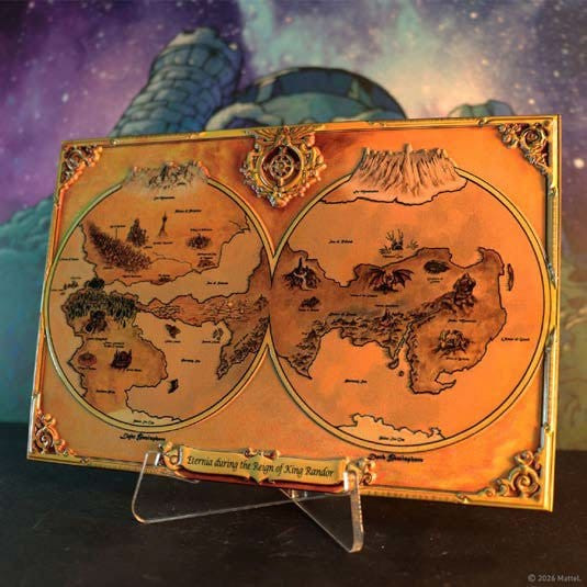 Masters of the Universe Replica Metal Map of Eternia Limited Edition 10 x 15 cm 1