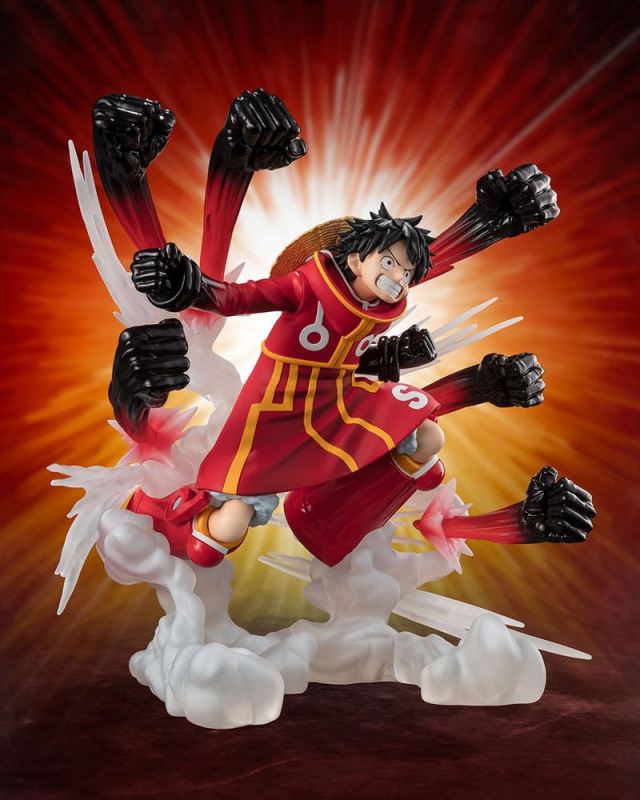 One Piece Figuarts ZERO Extra Battle PVC Statue Monkey D. Luffy -Gum Gum Hawk Gatling- 19 cm 1