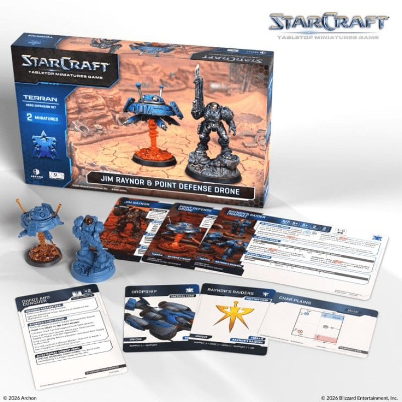 StarCraft TMG Hero Expansion Set Terran: Jim Raynor & Point Defense Drone 3