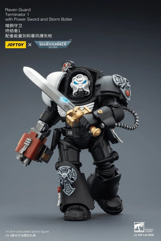 Warhammer 40,000 Action Figure Raven Guard Terminator 1 with Power Sword and Storm Bolter 14 cm 3