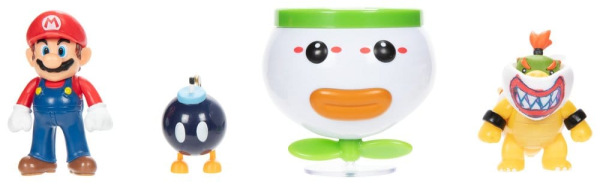 World of Nintendo Mini Figure 2-Pack Mario and Bowser Jr. Clown Car 6 cm 1