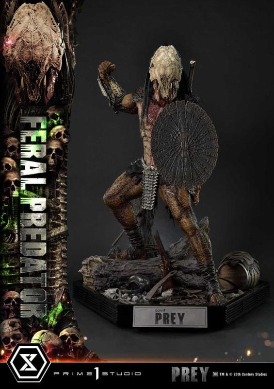 Prey (Movie) Museum Masterline Series Statue 1/3 Feral Predator 89 cm 12