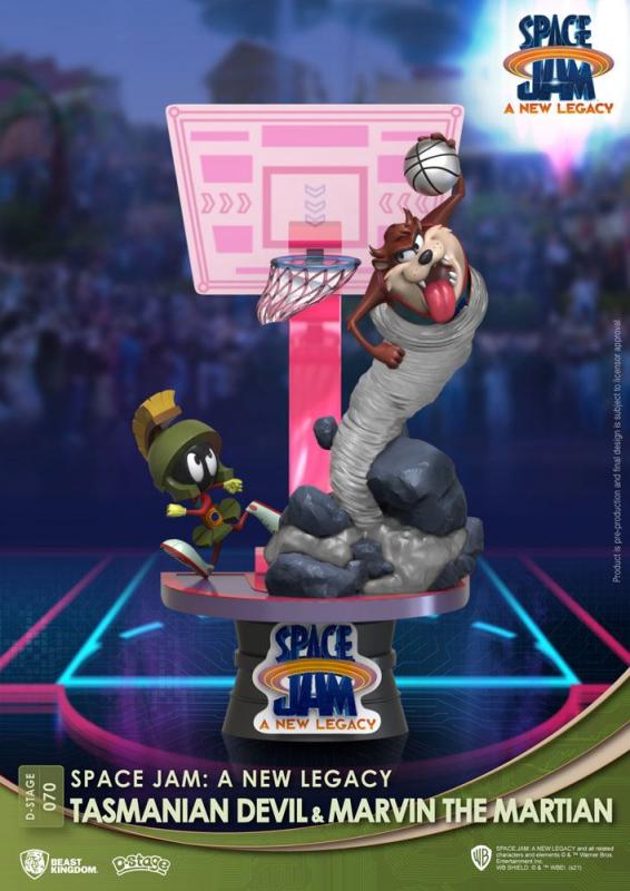 Space Jam: Tasmanian Devil & Marvin The Martian PVC Diorama NV 15 cm - Beast Kingdom Toys