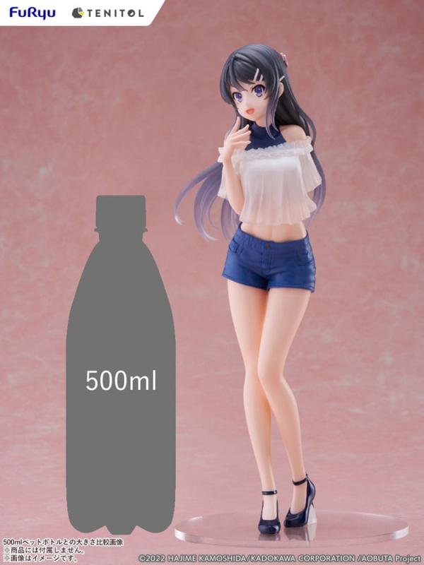 Rascal Does Not Dream of Bunny Girl Senpai Tenitol PVC Statue Mai Sakurajima 29 cm