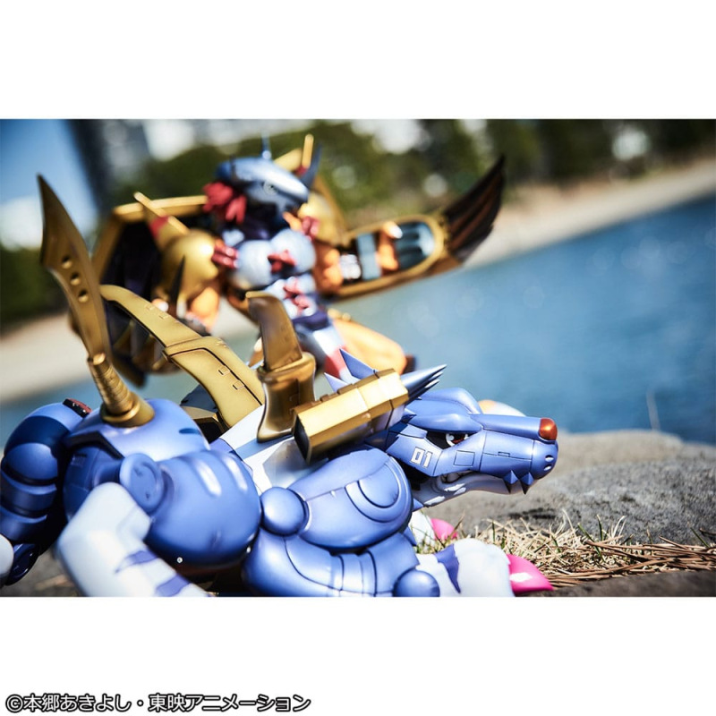 Digimon Adventure Precious G.E.M. Series PVC Statue Metal Garurumon & Ishida Yamato 30 cm 10