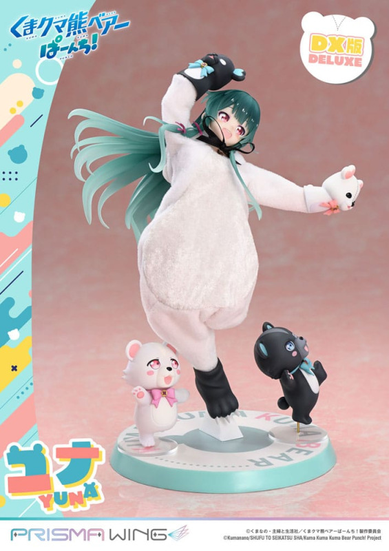 Kuma Kuma Kuma Bear Punch! Prisma Wing PVC Statue 1/7 Yuna Deluxe Version 28 cm 11