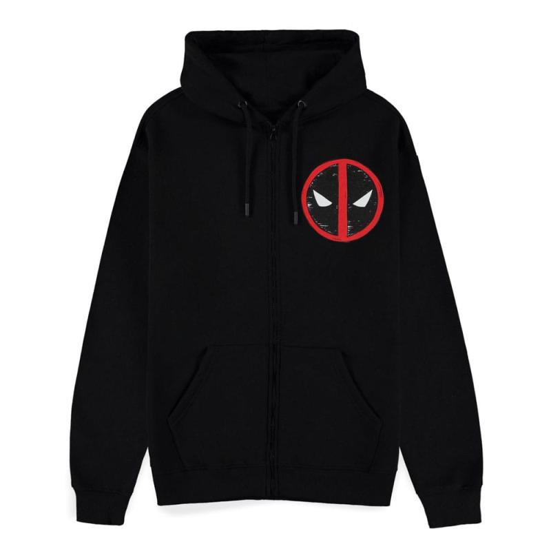 Deadpool Zipper Hoodie Sweater Family Portrait Size L